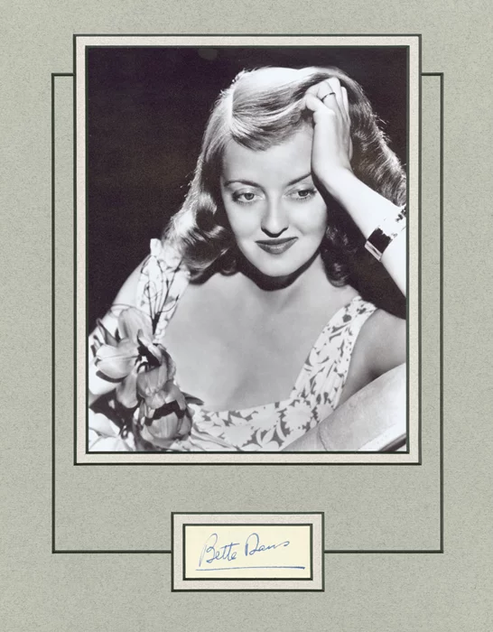Bette Davis autograph