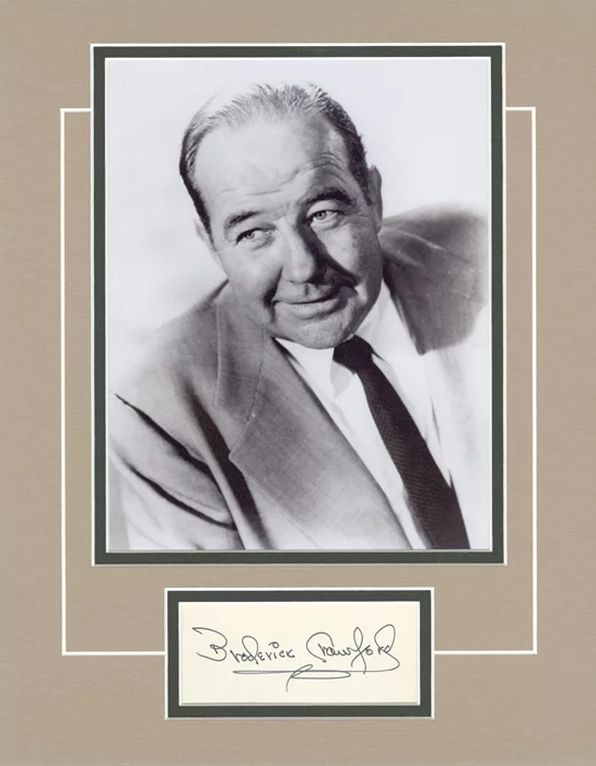 Broderick Crawford autograph