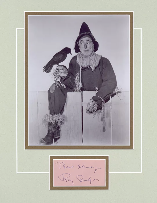 Ray Bolger autograph