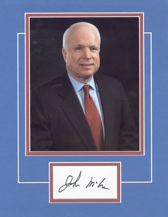 John McCain autograph