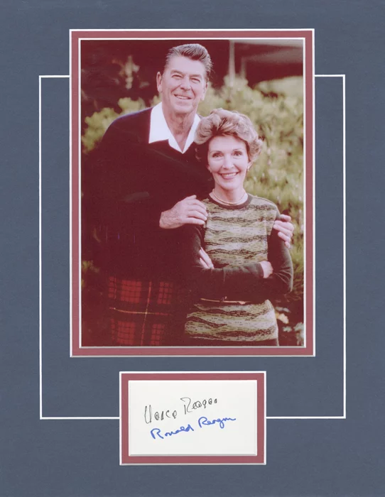 The Reagans autograph