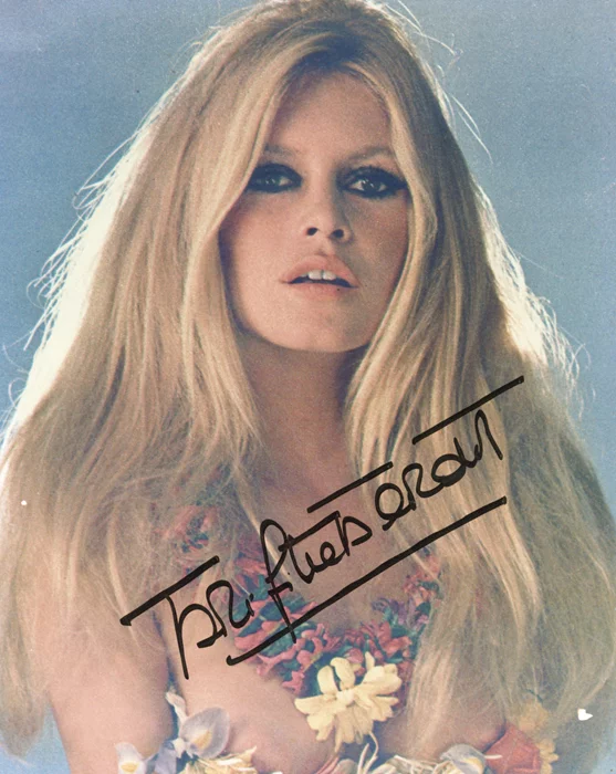 Brigitte Bardot autograph