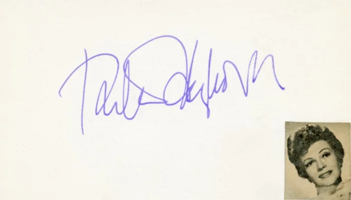 Rita Hayworth autograph