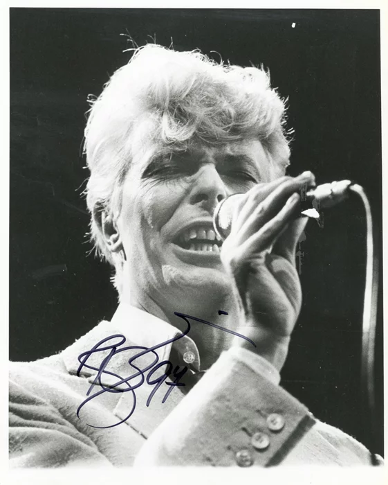David Bowie autograph