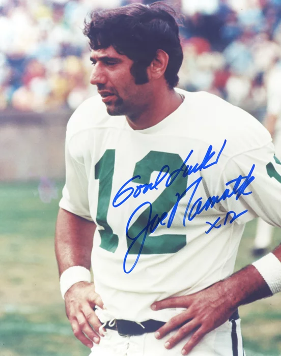 Joe Namath autograph