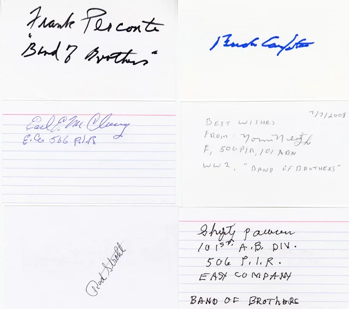 Band of Brothers autograph