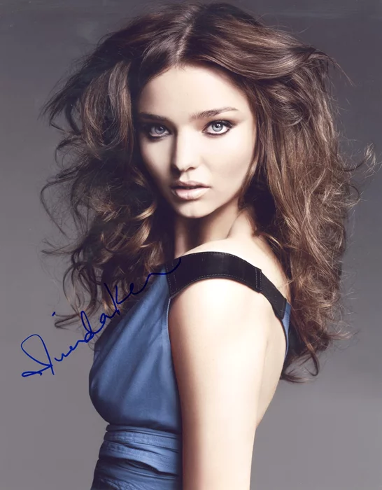 Miranda Kerr autograph