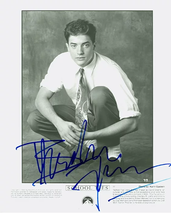 Brendan Fraser autograph