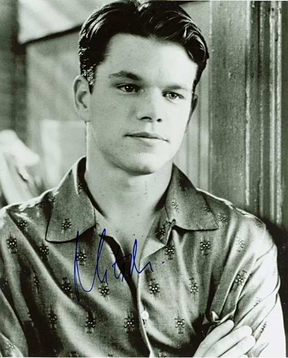 Matt Damon autograph