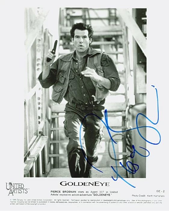 Pierce Brosnan autograph