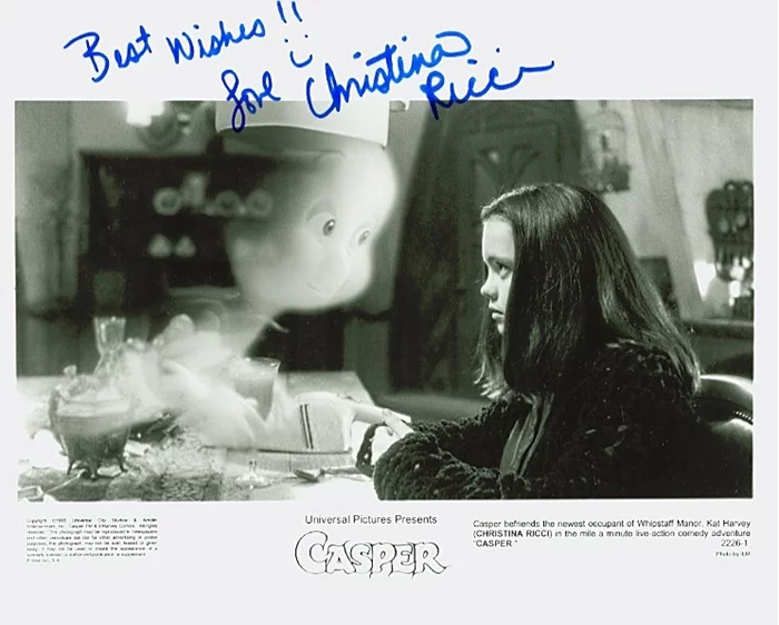 Christina Ricci autograph