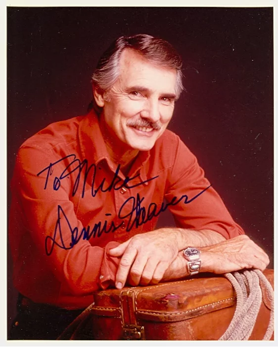 Dennis Weaver autograph