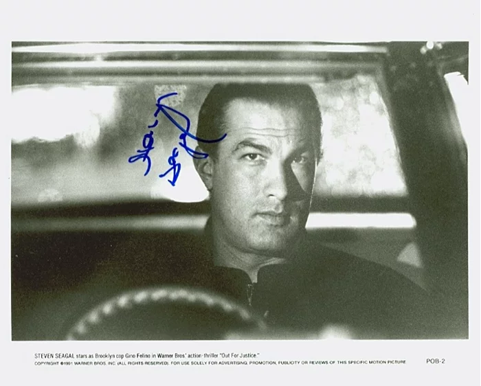 Steven Seagal autograph