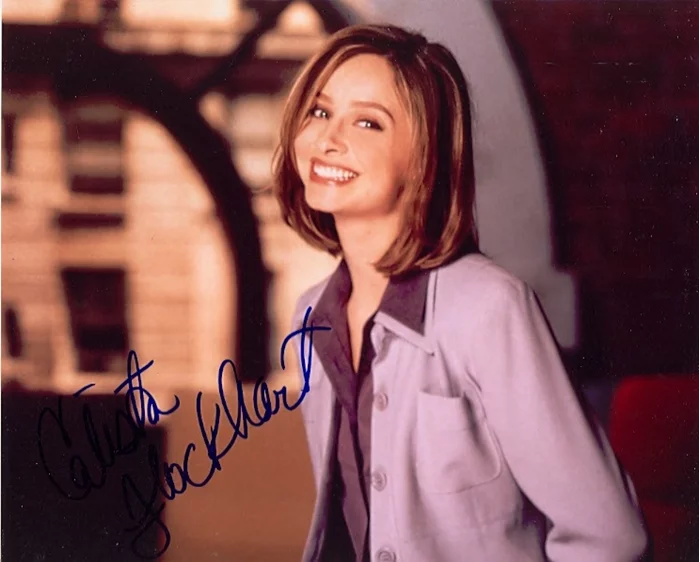 Calista Flockhart autograph