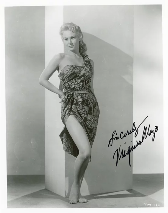 Virginia Mayo autograph