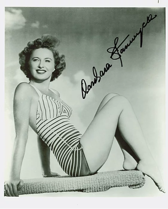 Barbara Stanwyck autograph