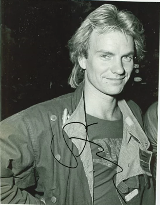 Sting autograph