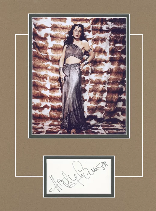Hedy LaMarr autograph