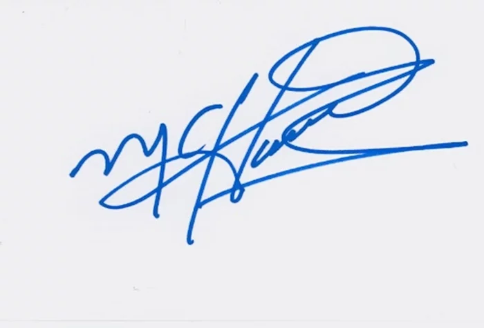 MC Hammer autograph