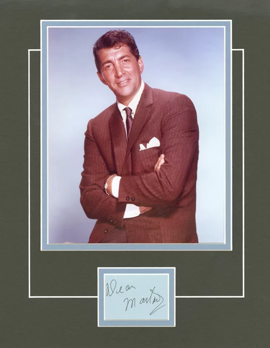 Dean Martin autograph