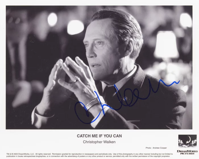 Christopher Walken autograph