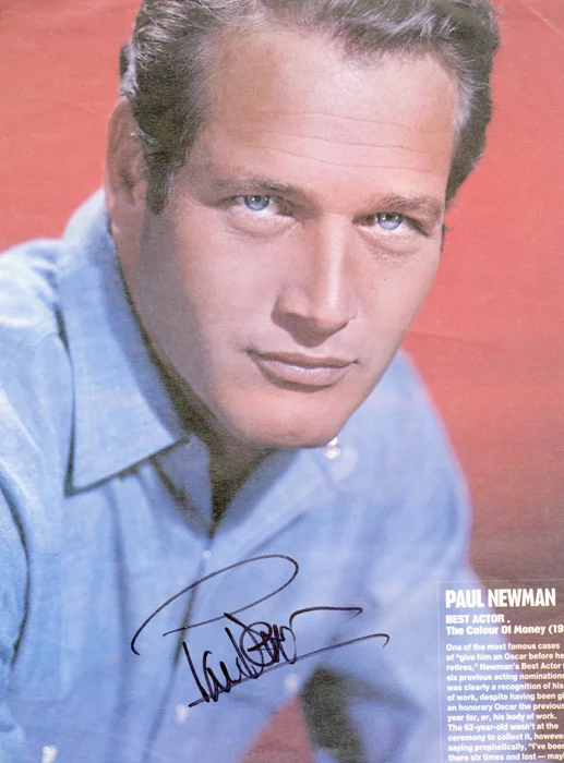 Paul Newman autograph