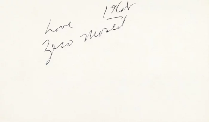 Zero Mostel autograph
