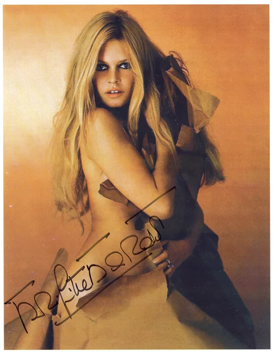 Brigitte Bardot autograph