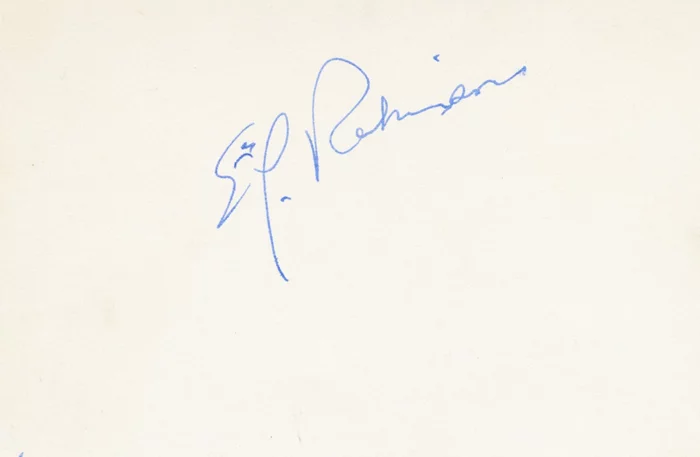 Edward G. Robinson autograph