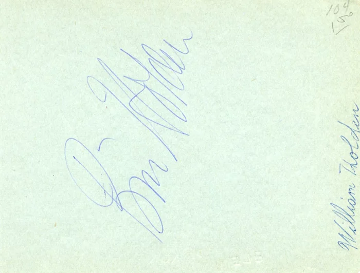 William Holden autograph