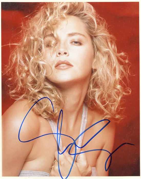 Sharon Stone autograph