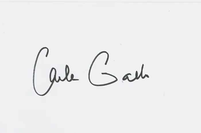 Carla Gallo autograph