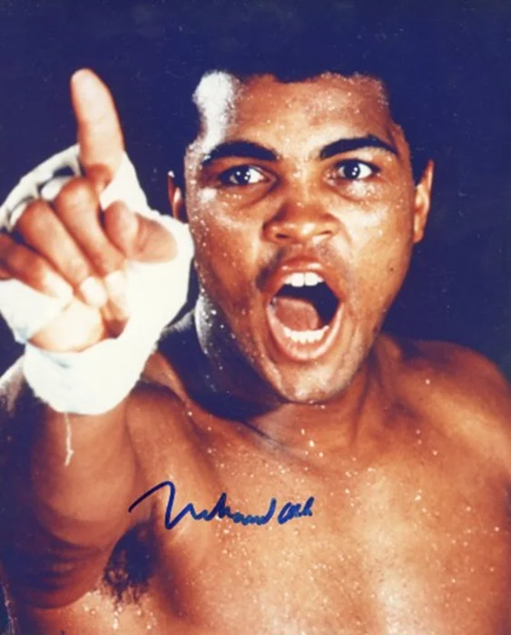 Muhammad Ali autograph