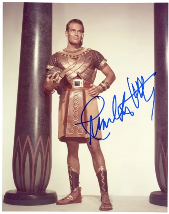 Charlton Heston autograph
