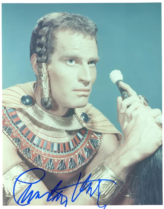 Charlton Heston autograph