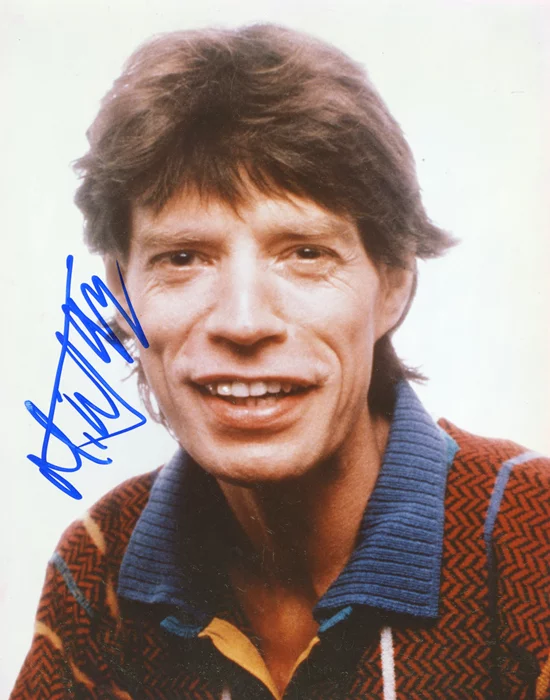 Mick Jagger autograph