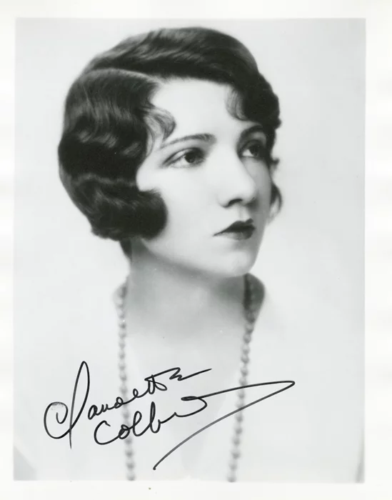 Claudette Colbert autograph