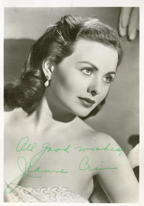 Jeanne Crain autograph