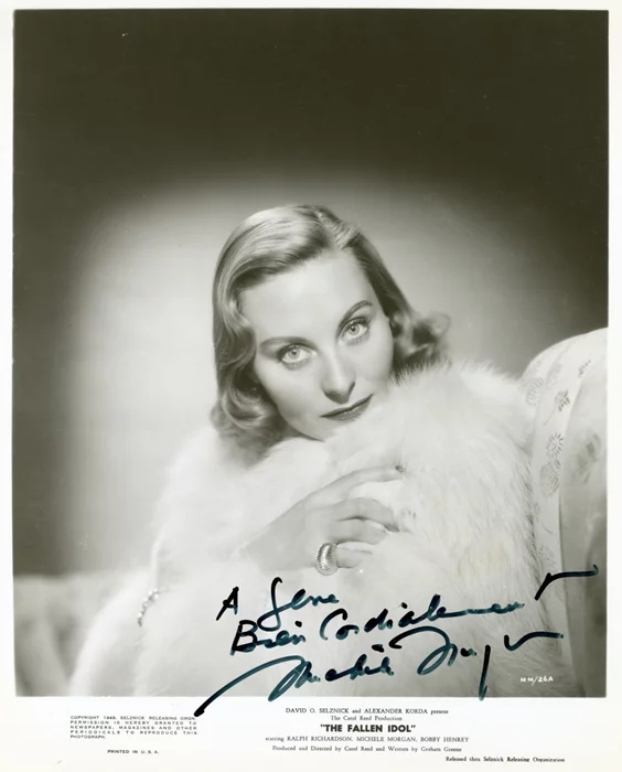Michele Morgan autograph
