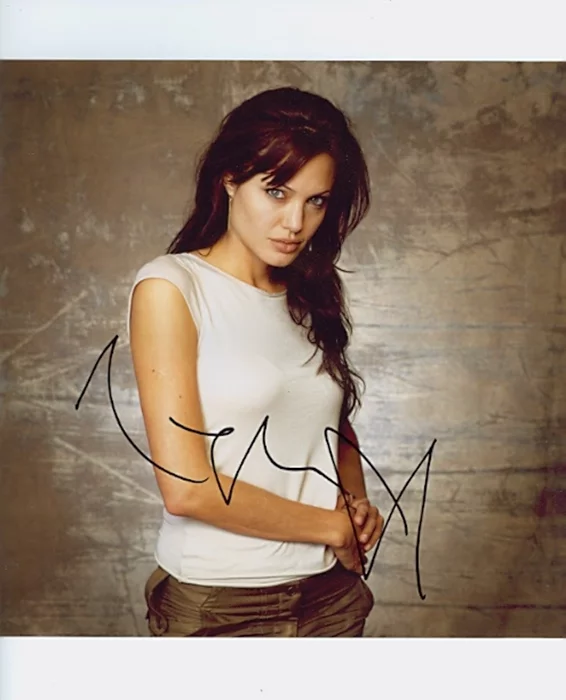 Angelina Jolie autograph