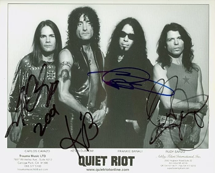 Quiet Riot autograph