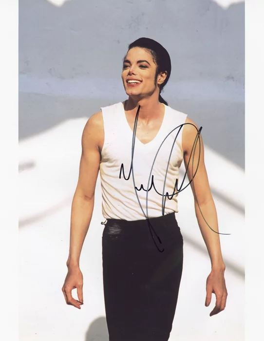 Michael Jackson autograph
