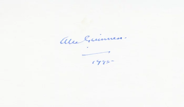 Alec Guinness autograph