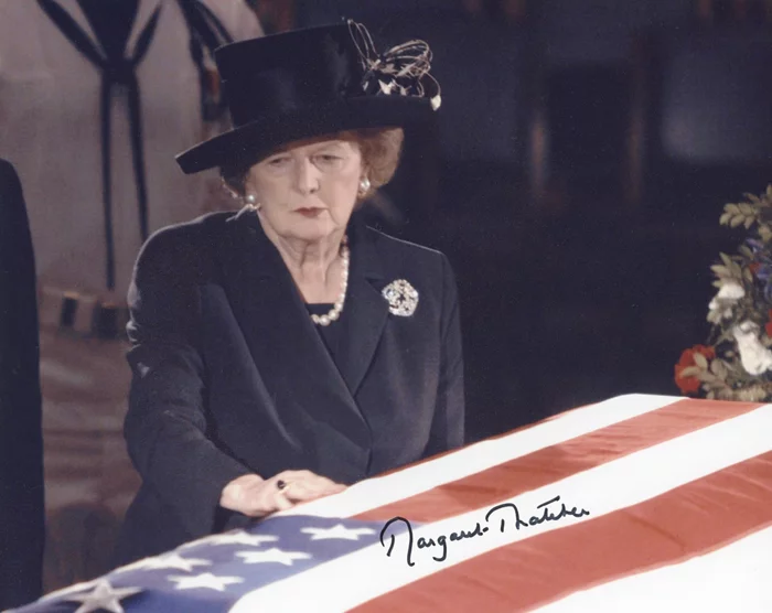Margaret Thatcher autograph