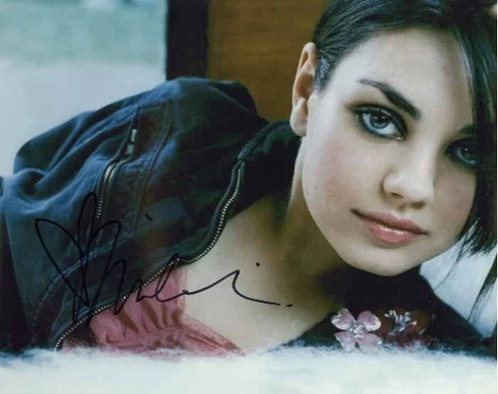 Mila Kunis autograph