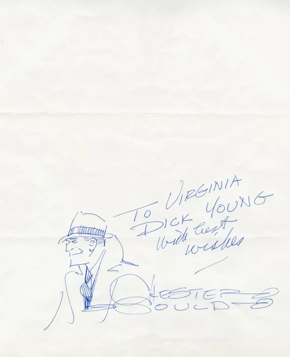 Chester Gould autograph
