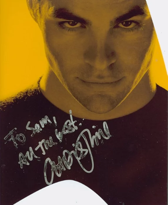 Chris Pine autograph