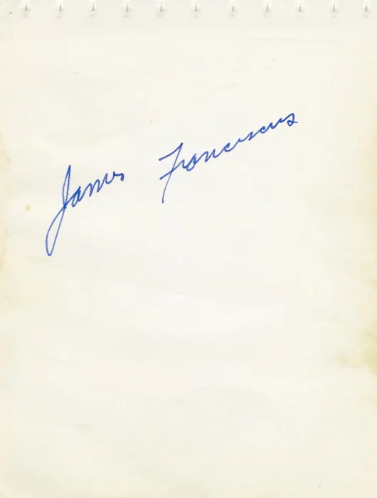James Franciscus autograph