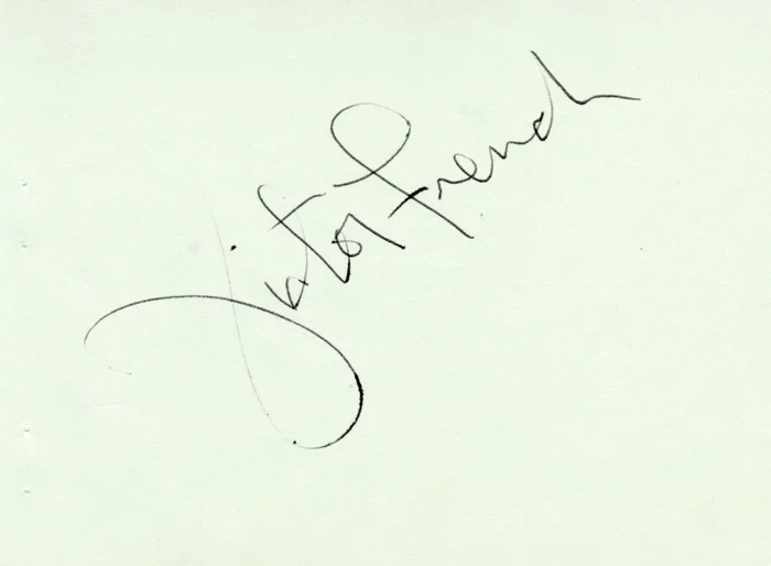 Victor French autograph