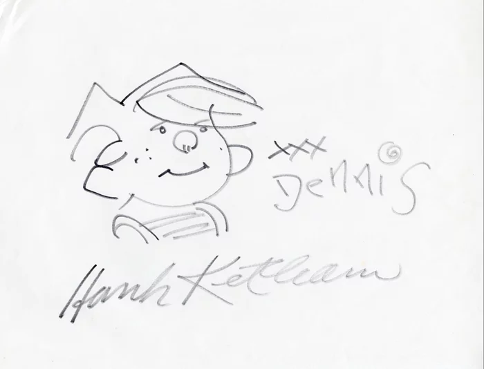 Hank Ketcham autograph